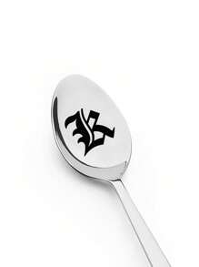 Initial Spoon - Engraved Coffee Spoon Gift - Unique Party Accessory, Personalized Coffee Lover Present, Birthday Gift Idea For Him Or Her, Themed Kitchenware, Novelty Tableware