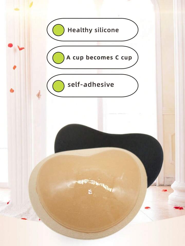 1 Pair Bikini Bust Pads, Pushup Bikini Swimsuit Padding Inserts For Women, Thick Foam Enhancer Bra Cups