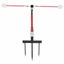 Rainaut Golf Swing Trainer Aid Golf Practice Swing Groover & Hitting Training Adjustable - Black and Red - 查看 5