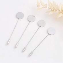 10pcs Flat Round Pins & Brooches, Multi-Purpose Craft & Sewing Supplies Suitable For DIY Jewelry, Clothing And Decorations