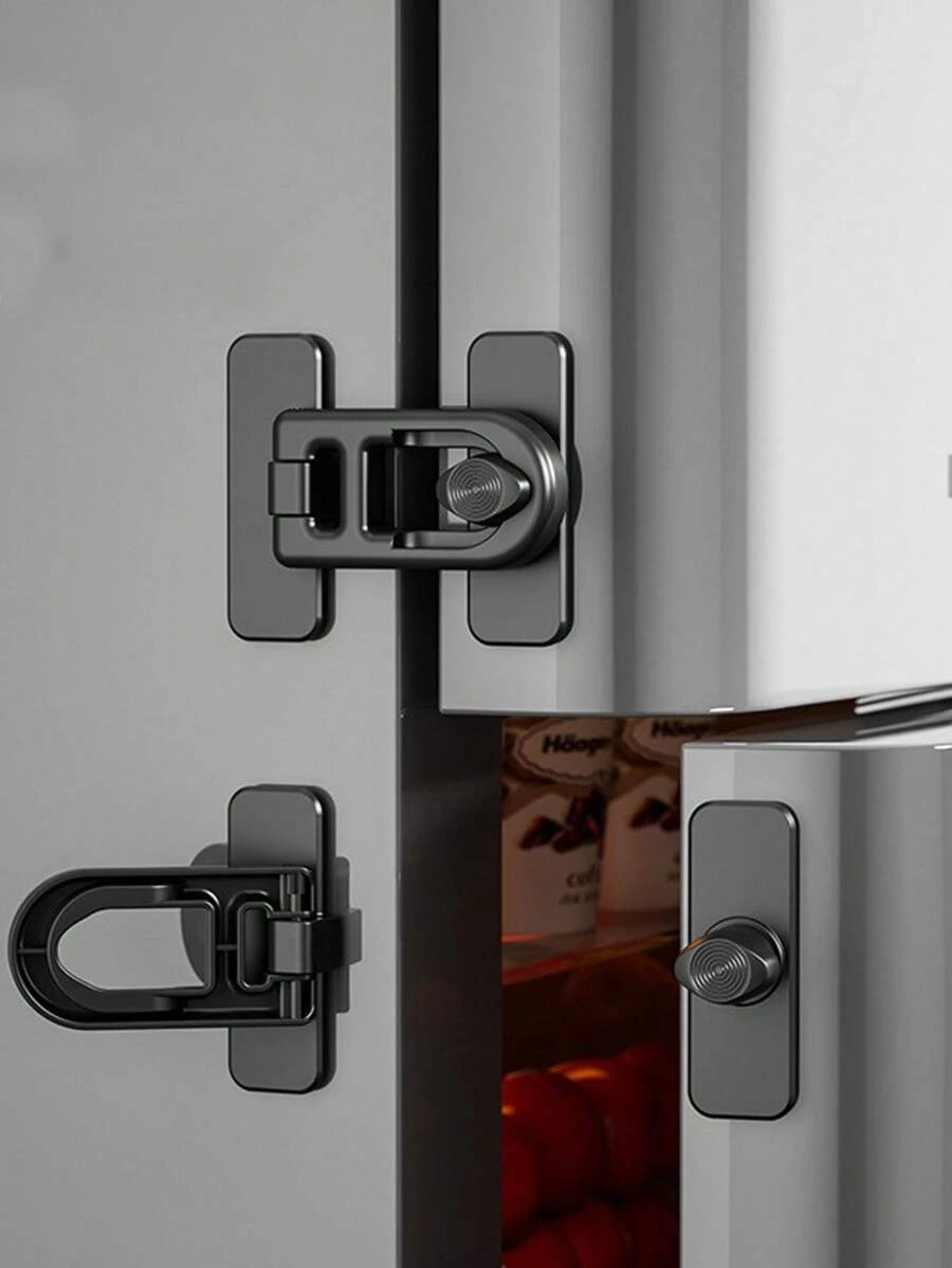 1pc Oven Door Lock, Rotate Type No Drilling Needed, Lock For Kitchen, Microwave, Child Protection - 1pc - View 1