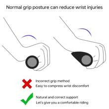 1 Pair Universal Bicycle Handlebar Grips, Non-Slip Shock Absorbing, 6 Color Options, Ergonomic Design, Aluminum Alloy Lock Ring