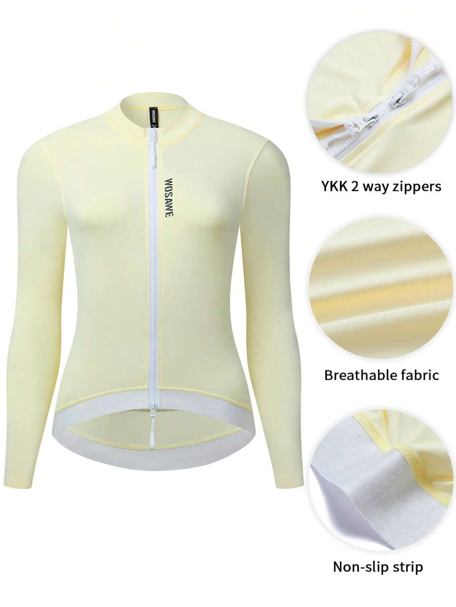 WOSAWE Women's Tight Fitting Breathable Cycling Jersey For Road Bike Riding, Spring/Summer - Purple - View 1