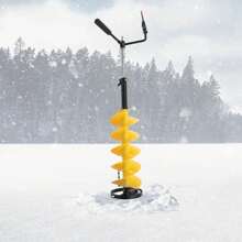 Rainaut 8" E-Drill Nylon Auger Ice Fishing Nylon Ice Auger - Yellow and Black - View 1