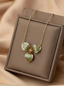 1pc Women's Green Ombre Elegant Beach Vacation Style Anklet - Green - View 4