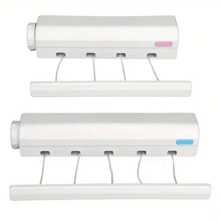 1 szt. 4-żyłowa, wysuwana linka do suszenia ubrań - 147,63 cala, plastikowa lina do prania do użytku w pomieszczeniach, odpowiednia do sypialni, łazienki i salonu - oszczędzająca miejsce, niewidoczna suszarka do ubrań, ręczników i spodni