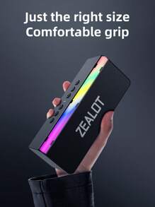 ZEALOT S72 20W 无线音箱，户外便携式双低音炮，立体声配对，支持 SD/USB/AUX/蓝牙，高品质大容量家用便携式音箱 - 黑色 - 查看 10