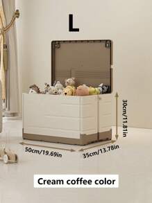 1pc Storage Box Household Artifact Large Capacity Toy Sorting Storage Box Cover Folding Student Book Storage Cabinet Basket