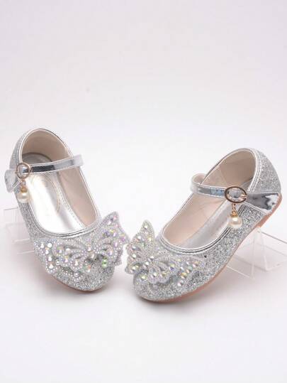أحذية الأميرة ذات الكريستال والنعل الناعم للبنات، أحذية ربيعية وخريفية للأطفال الرضع