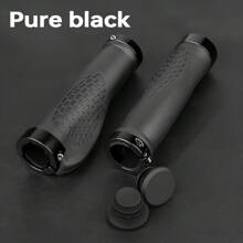 1 Pair Universal Bicycle Handlebar Grips, Non-Slip Shock Absorbing, 6 Color Options, Ergonomic Design, Aluminum Alloy Lock Ring