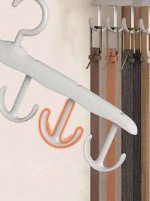 1 pieza Percha multiusos con 12 ganchos que puede girar, toallero para ropa interior, chalecos, gorras y otros artículos del hogar