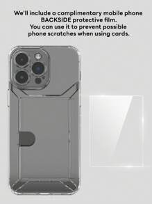 Clear Phone Case With Card Slot Compatible With IPhone 11/12/13/14/15/16, Transparent Card Holder Phone Case Compatible With Iphone 16 Pro Max/15 Pro Max/14 Pro Max/13 Pro Max/12 Pro Max/11 Pro Max, Soft Shockproof Case Compatible With IPhone16e/XR/Xs/7/8/SE 2/SE 3, Multi-Functional Wallet Style Protective Cover Compatible With Galaxy A12/A13/A14/A15/A16/A26/A34/A35/A51/A52/A53/A54/A55/A05s. Galaxy S25 Ultra Useful Soft Shell For Daily Use. Waterproof Anti-Fall Scratch Resistant - Clear - View 8