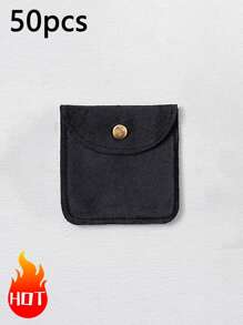 1/10/50pcs Velvet Gift Bag,Jewelry Packaging Bag,Jewelry Presents Pouches Wedding Birthday Favor Candy Bags Earrings Bracelet Necklace Chic Small Organizer Pouches ,Gift Wrapping Bag For Party, Holiday - I7 - View 17