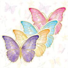 4/12 piezas de manteles desechables de papel con tema de mariposa, decoración de primavera para cocina, restaurante y uso en fiestas, perfectos para picnics, comidas diarias y entusiastas de la decoración del hogar, regalo ideal para amantes del ajuste de la mesa