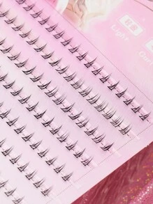 Set de 200 clusters de pestañas postizas de C-Curve AYRMILLA de 3-6mm, de 10 filas, de capacidad natural grande con punta de cruz, aptas para fiestas, interpretación de roles, bodas, festivales y reuniones diarias de trabajo. Pestañas postizas esponjosas, suaves, desordenadas y dramáticas de 5D de pelo de visón negro, cortas, gruesas y sueltas, kit de extensión de pestañas