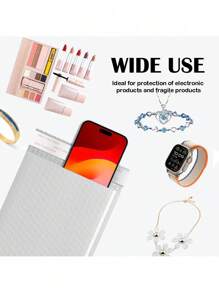 1Set (10 Pieces) 4 Inches*8 Inches And 6 Inches*10.5 Inches Multiple Colors PE Bubble Mailers Packing Shipping Waterproof Self Adhesive Envelopes For Goods/Gifts/Book/Jewelry/Small Electronic Products Thick Package Bag