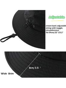 宽边太阳帽 + 面罩 + 袖套，UPF 50+ 防紫外线防水可打包渔夫帽，男女皆宜，钓鱼徒步海滩花园 - A - 查看 6