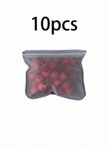 4/6/8/10pcs Silicone Food Storage Containers Reusable Food Storage Bags Lunch Bags Stand Up Zip Shut Bag Cup Fresh Food Leakproof Containers - Multicolor - View 14