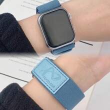 1pc Nylon Woven Loop Band Strap Compatible With Apple Watch Series 10/9/8/7/6/5, Ultra Edition, SE, Creative New Design For Men & Women