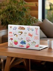 50pcs Mediterranean Style Artistic Stickers PVC Gift Cartoon Decoration Scrapbook Laptop Luggage Guitar Water Cup Phone Case DIY Decal,School Supplies,Back To School