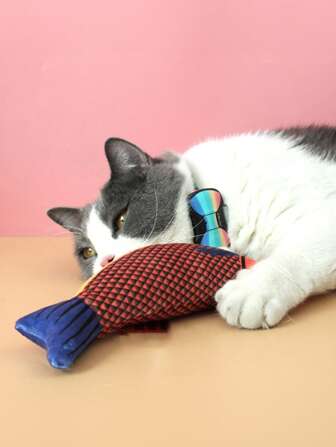 1pc/3pcs Pet Interactive Toy, Soft Crinkle Sound Toy, Self-Entertainment Chew Toy, Anti-Boredom & Teeth Grinding Treat For Cats