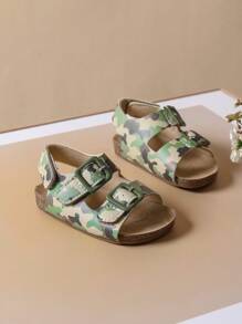 2025 Summer Versatile Girls PU Leather Back Strap Design Roman Sandals, Soft Breathable Foot Protection Non-Slip Sole Lightweight - Multicolor - View 6