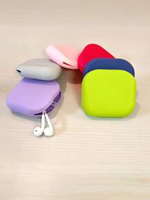 Bolsa organizadora magnética y portátil de silicona para accesorios digitales multifuncionales, en colores de caramelo, adecuada para guardar auriculares, llaves, tarjetas, joyas y otros accesorios