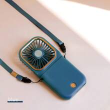 Ventilatore palmare portatile mini - Ventilatore personale con supporto per telefono, supporto ricarica telefono tramite Type-C, ventilatore multifunzione con controllo della velocità infinita, raffreddamento a semiconduttore, raffreddamento rapido, ventilatore compatto tascabile, regalo essenziale per viaggi estivi, all'aperto, spiaggia, università, festival musicali