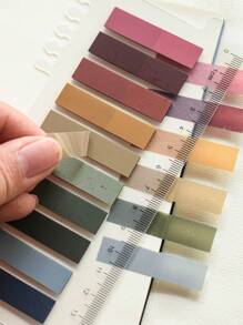 1 包 200 张全彩秋收索引贴纸，半透明塑料 PET 标签，学校用品，返校