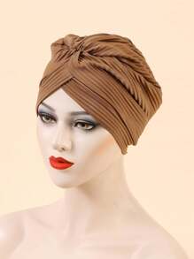 1pc Minimalist Solid Color Beanie Hat, Flattering Design For Daily Use