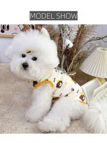 Pet Gift - Pet Fashion Vest, Featuring Anti-Slip Design, Comfortable And Breathable, Stylish And Cute, And Comfortable, Suitable For Small Dogs/Cats As Pet Clothing, New Style For Autumn And Winter