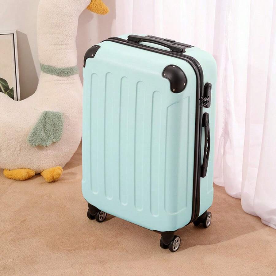 20-Inch Travel Suitcase With 360° Wheels, Quiet,Password Lock, Suitable For Men And Women - Mint Green - View 1