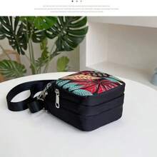 Women's Small Square Bag New Style Nylon Casual Printing Portable Polyester Bags Multi-Layer Ladies Shoulder - 4 - View 7