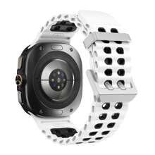 Pulseira Esportiva de Silicone Bicolor Compatível com Samsung Galaxy Watch Ultra, Pulseira Marinha para Galaxy Watch Ultra 47mm, Pulseira para Galaxy Watch 8/8 Classic