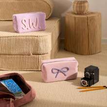 Borsa per il trucco personalizzata in pelliccia, borsa per il trucco soffice personalizzata, borsa cosmetica ricamata, borsa cosmetica soffice personalizzata, trousse da viaggio ricamata soffice, portafoglio carino, trousse da toilette, borsa per il trucco personalizzata, borsa cosmetica ricamata, trousse da toilette trapuntata con nome, borsa per il trucco, accessori da viaggio