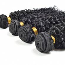 12A Braziliaanse Afro Kinky Krullend Haar Weefbundels 100% Menselijk Haar Natuurlijk Zwart Krullend Haarverlenging Water Diep Remy Dubbele Weft
