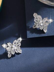 1 para Modnych i wykwintnych cyrkonii w kształcie motyla, kropla wody, luksusowy prezent ślubny na wieczór, uniwersalny, spersonalizowany, damski kolczyk