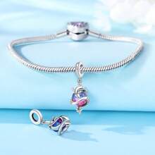 1 Pc Silver Plated Pendant Illusion Heart Snake Sword Pendant Moonlight At Sea Pendant Suitable For Bracelet DIY Fine Jewelry Making Birthday Gift Woman Gift