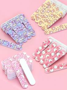 Beautizon Nailartlab 10Pcs/20Pcs Cartoon Nail File Double Sided Sandpaper Manicure File And Polisher Women's Nail Tools - Multicolor - View 5