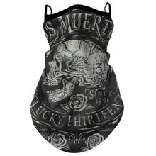 Máscara retro de motociclismo para protección solar, pañuelo de cabeza de verano antirrayos UV para exteriores, cubierta para el cuello y la cabeza, protector facial para montar en bicicleta o motocicleta