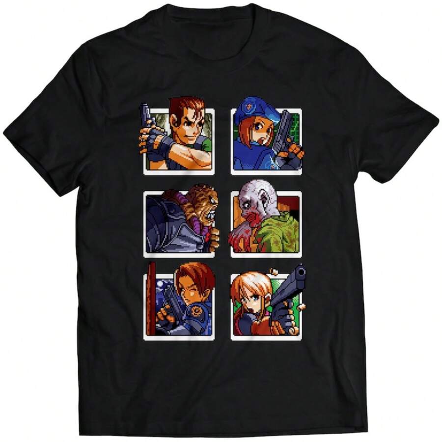 Residence Evil Card T-Shirt - màu đen - Xem 1