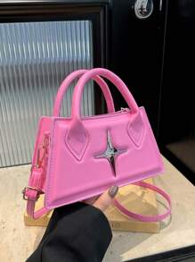 1pc This Year's Popular Hot Girl Sweet Cool Handbag Simple And Stylish Shoulder Crossbody Small Square Bag, Korean Style Versatile, Shoulder Straps Casual And Comfortable, Versatile And Not Picky, Suitable For Girls' Daily Shopping And Travel Use