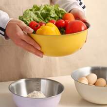 1/3pcs Baking Utensils With Graduated Mixing Bowl Stainless Steel Salad Mixing Bowl For Food Storage Meal Preparation Salad And Other Kitchen Gadgets Kitchen Accessories