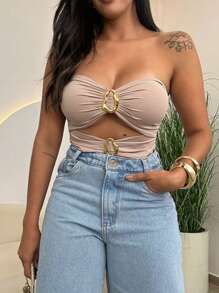 Organic Buckle Swimsuit Bodysuit - Summer 2025 - Beach And Sea Swimwear - Beach Fashion 2025