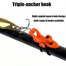 El ancla de la caña de pescar está equipada con un anillo de sujeción elástico, accesorios para el anzuelo de la caña de pescar, kit de equipamiento de pesca y accesorios para el set de pesca