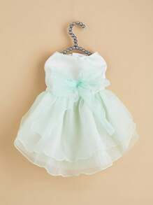 1 件宠物猫狗薄纱连衣裙，婚礼派对拍照服装 - 彩色 - 查看 9