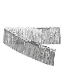 1pc 3M Aluminum Foil Tassel Banner - Luxury Metallic Streamers For Birthdays, Weddings, Parades And Festive Decorations - Multicolor Multi-Purpose Hanging Decoration, Holiday Decorative Banners, Elegant Party Backgrounds, Durable Festival Decorations,Party Decor