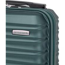 WITTCHEN Cosmetic Case Travel Suitcase Hand Luggage Cabin Luggage Rolling Suitcase Hard Shell Made Of ABS Combination Lock Travel Luggage Toiletry Bag Cosmetic Case Cosmetic Case Cosmetic Bag Ladies Groove Line Blue