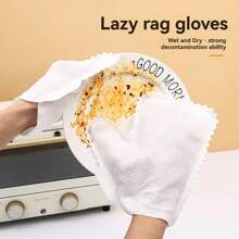 20PCS Reusable Dust Cleaning Gloves, Multifunctional Dry/Wet Use, Versatile Household Cleaning Gloves