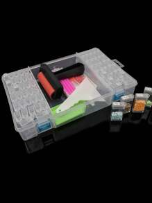 Diamond Painting Tool Kit, Diamond Embroidery Accessories Storage Box, Multiple Tools